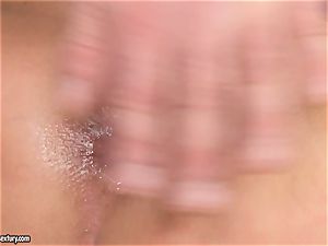 tasty Shalina Devine gets her face unloaded with jizz