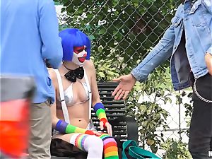 bone loving clown Mikayla Mico boinking in public