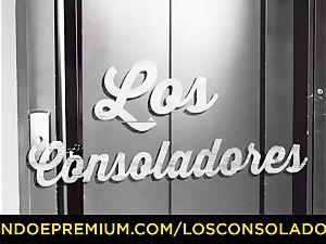 LOS CONSOLADORES - super hot honies instruct fuck-fest with executive